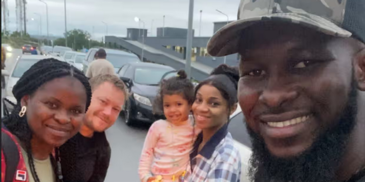 Samuel Onyekachi Ibeawuchi with his family