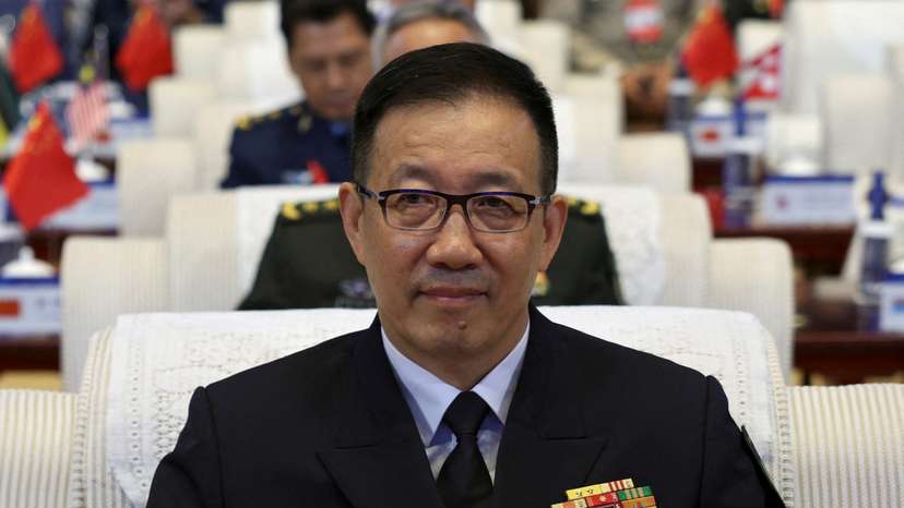 FILE PHOTO: Chinese Defence Minister Dong Jun attends the Beijing Xiangshan Forum in Beijing