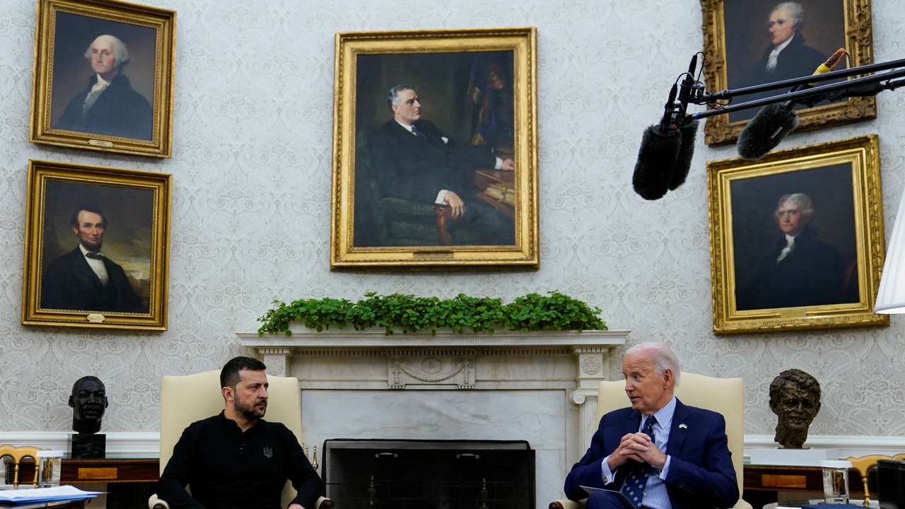 U.S. President Biden meets with Ukraine's President Zelenskiy in Washington