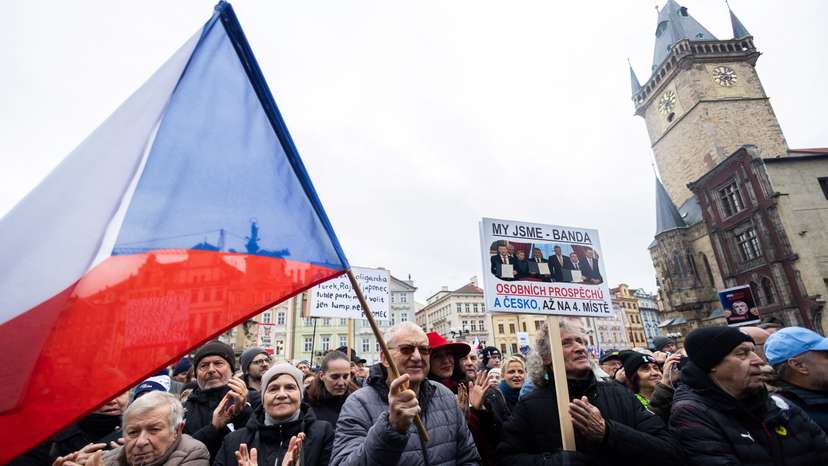 Czech Velvet Revolution Demonstration