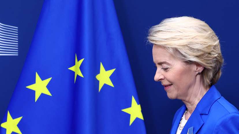 EU's von der Leyen receives Ukrainian Prime Minister Shmyhal, in Brussels
