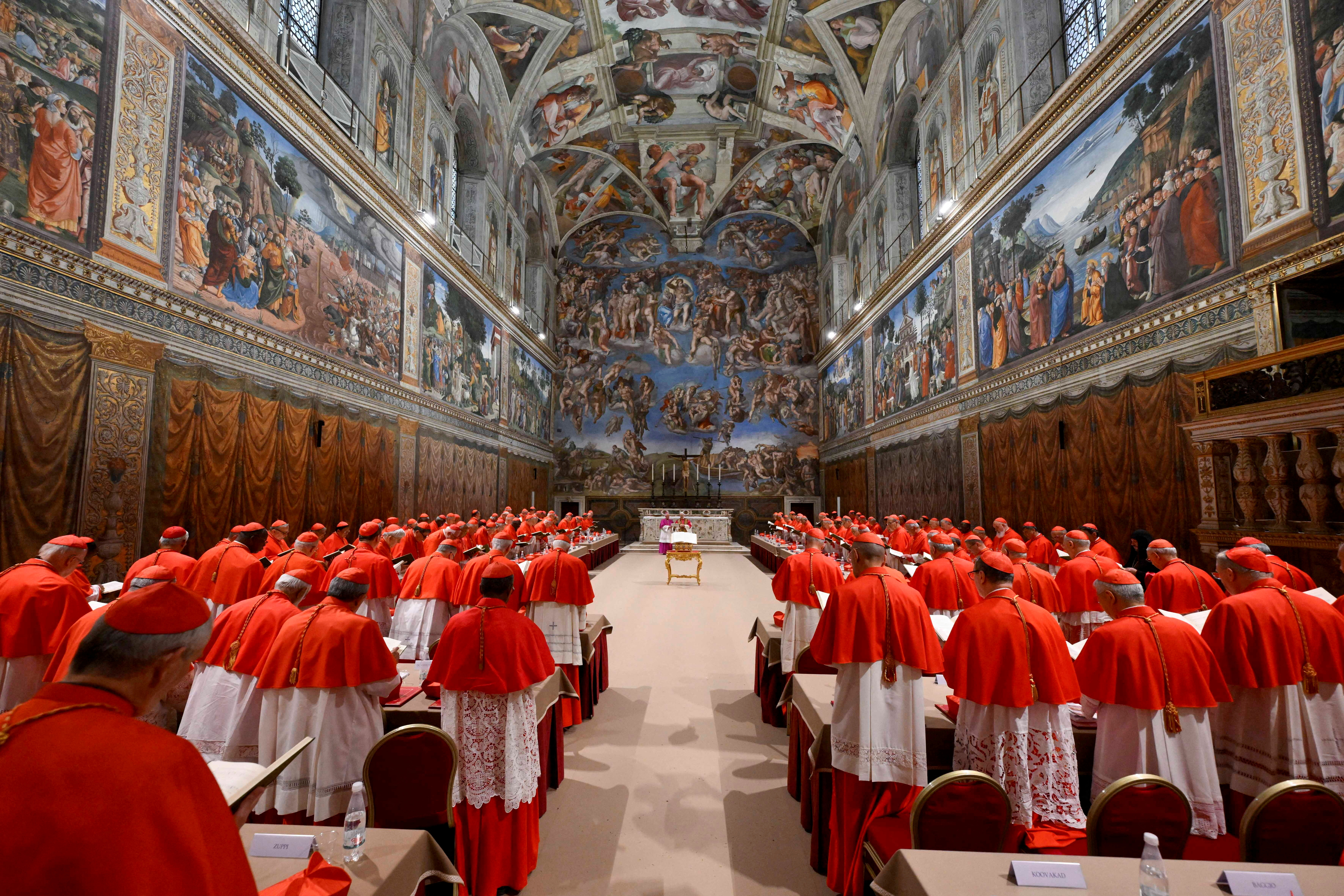 FILE PHOTO: Conclave elects the new pope, at the Vatican