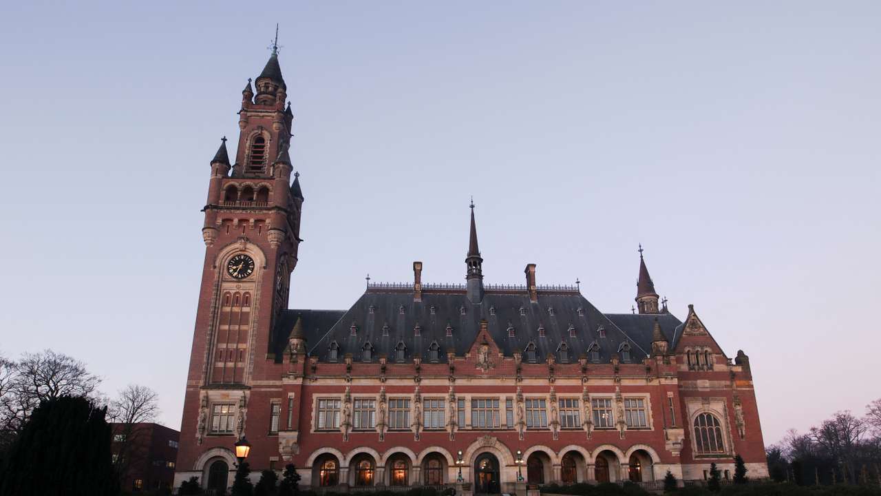 A general view of the International Court of Justice (ICJ) in The Hague, Netherlands.