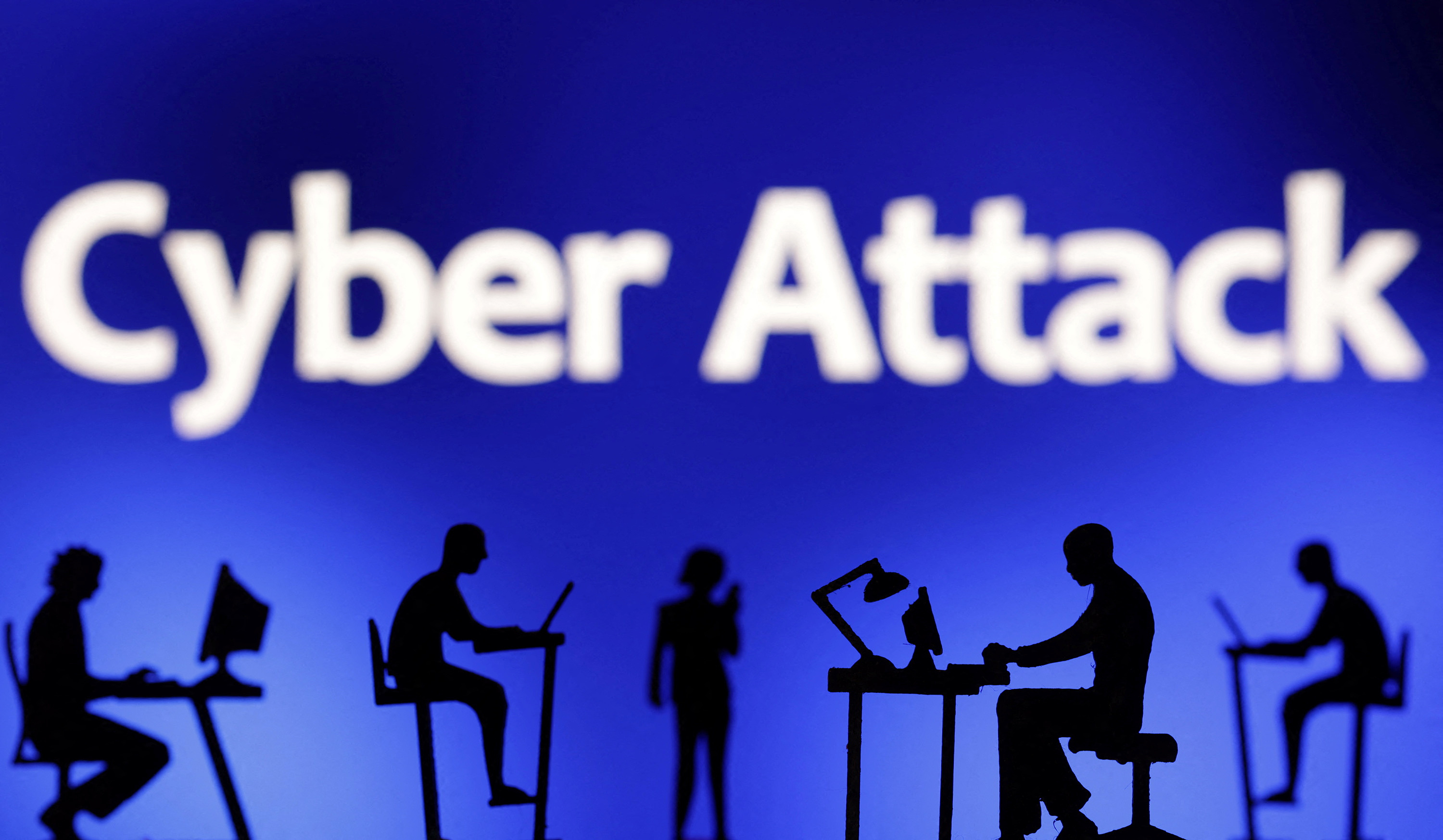 Illustration shows words "Cyber Attack\