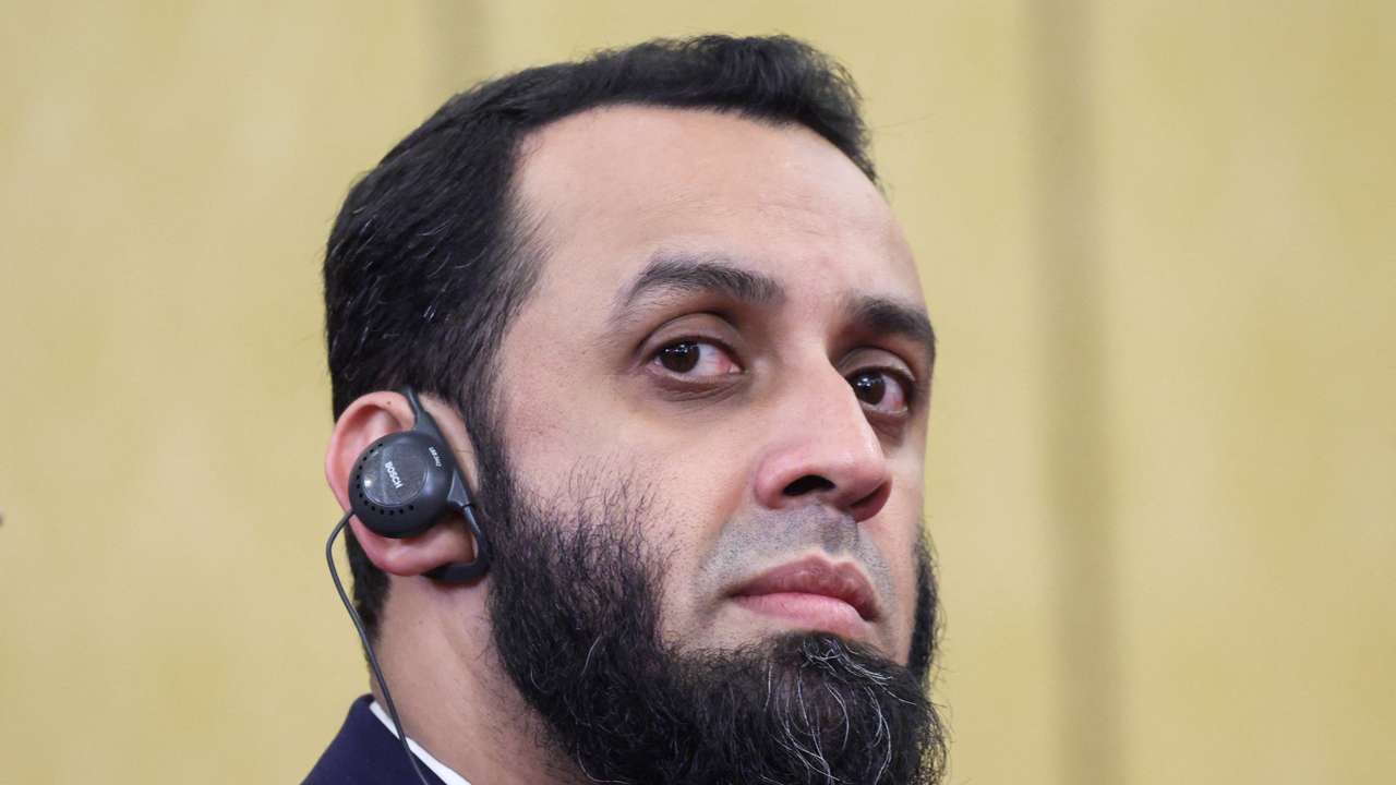 Russian President Vladimir Putin attends a meeting at Diaoyutai State Guesthouse in Beijing