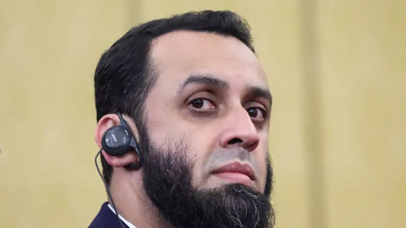 Russian President Vladimir Putin attends a meeting at Diaoyutai State Guesthouse in Beijing