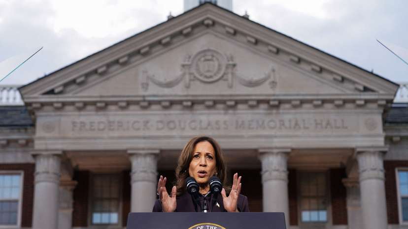 Democratic presidential nominee U.S. Vice President Kamala Harris delivers speech conceding 2024 U.S. Presidential Election to President-elect Trump at Howard University in Washington