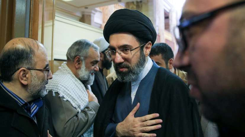 FILE PHOTO: Iran’s new supreme leader, Mojtaba Khamenei, the second son of late Iran's Supreme Leader Ayatollah Ali Khamenei, attends a meeting in Tehran