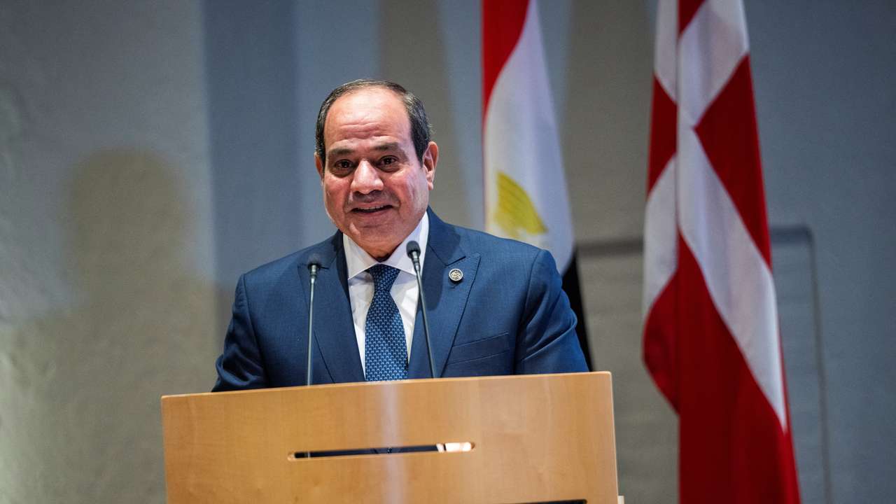 Danish King Frederik and Egypt's President Abdel Fattah al-Sisi meet in Copenhagen