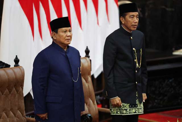 Inauguration of Indonesia's new President Prabowo Subianto and new Vice President Gibran Rakabuming Raka, in Jakarta