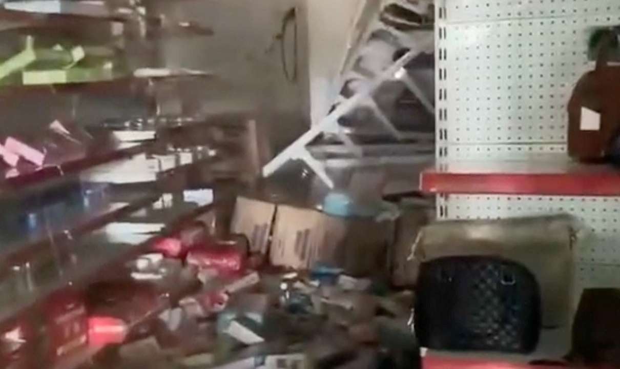 Aftermath of a strong earthquake in Port Vila
