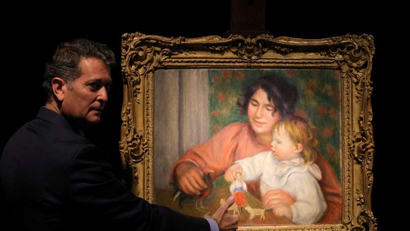 FILE PHOTO: Unseen Renoir painting to be auctioned in Paris