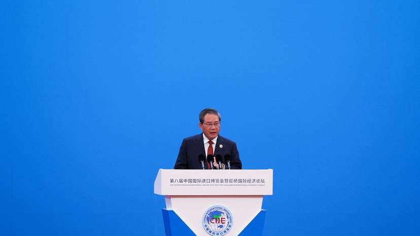 Chinese Premier Li Qiang speaks at CIIE opening ceremony in Shanghai