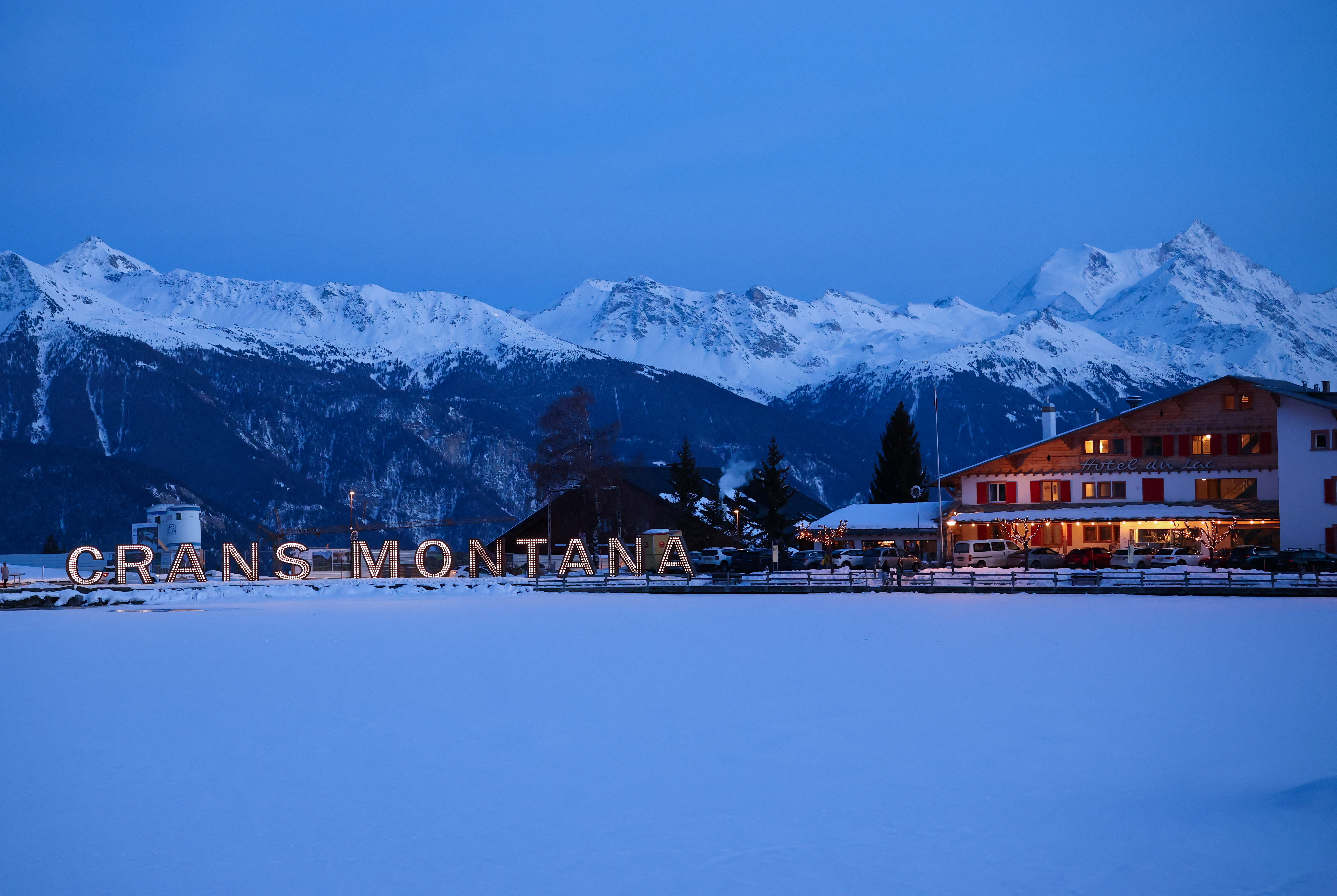 Aftermath of New Year's Eve party fire and explosion at "Le Constellation" bar in Crans-Montana