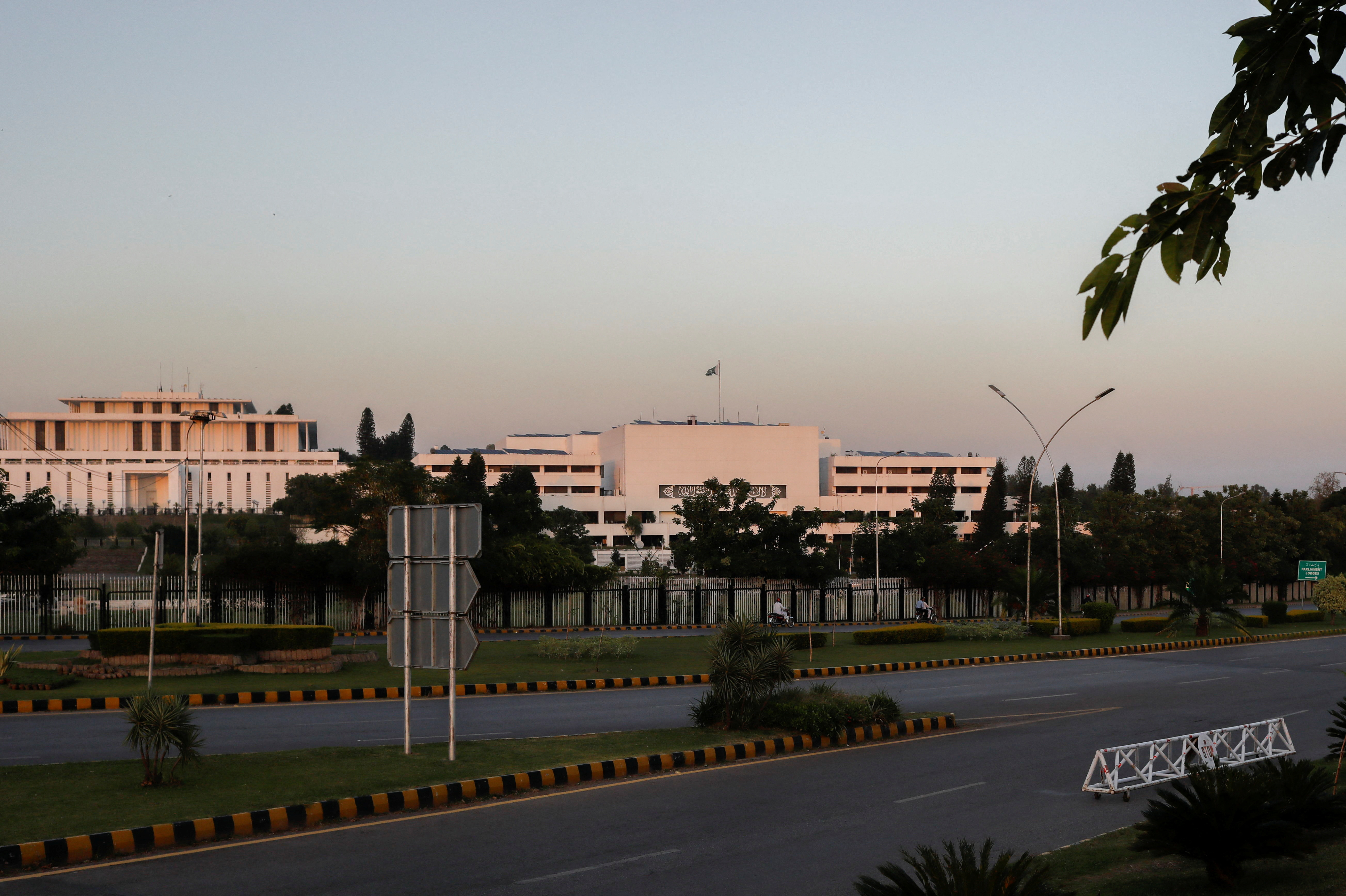 View of the Parliament House building in Islamabad