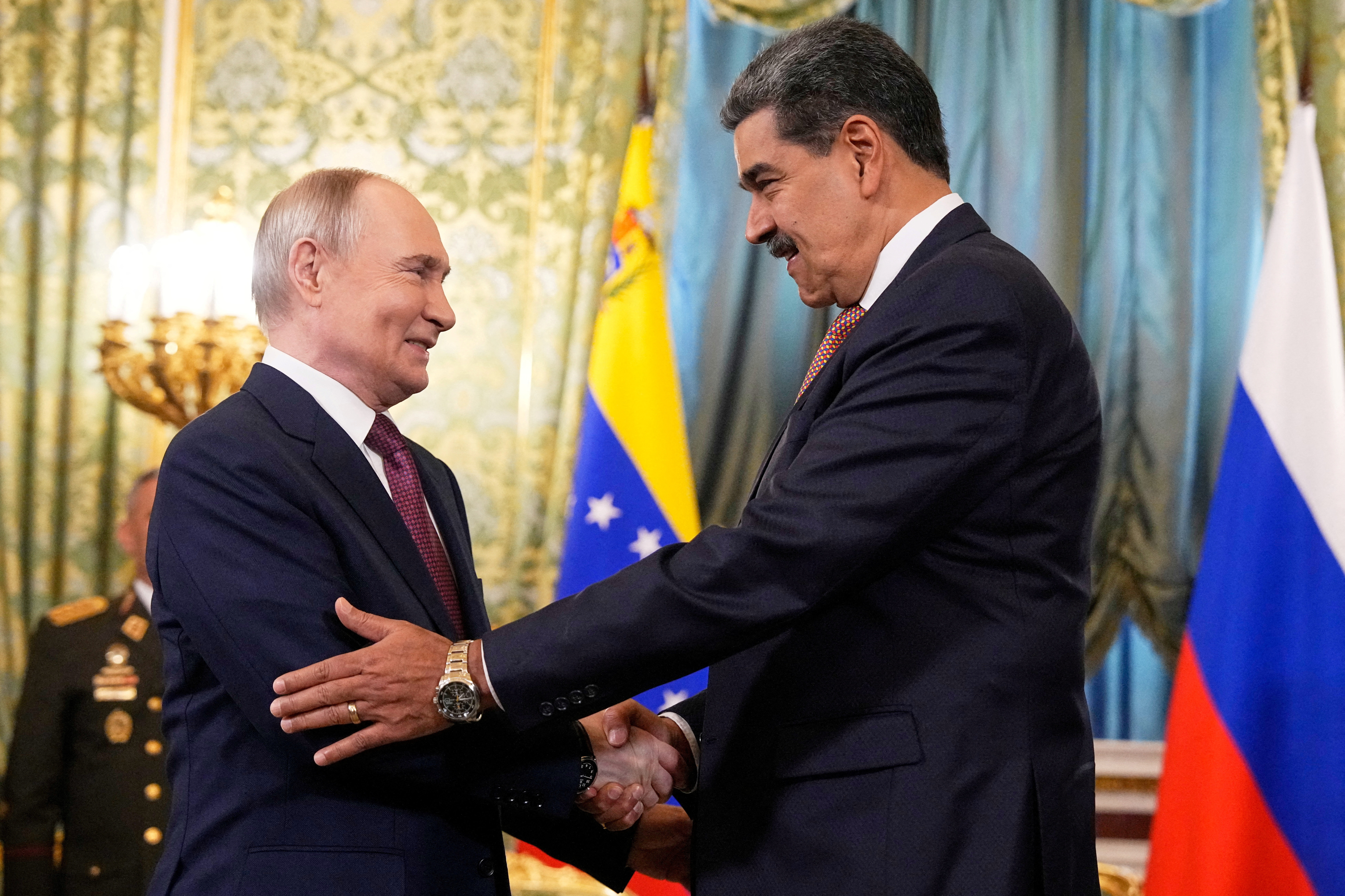 FILE PHOTO: Russian President Putin and Venezuelan President Maduro meet in Moscow
