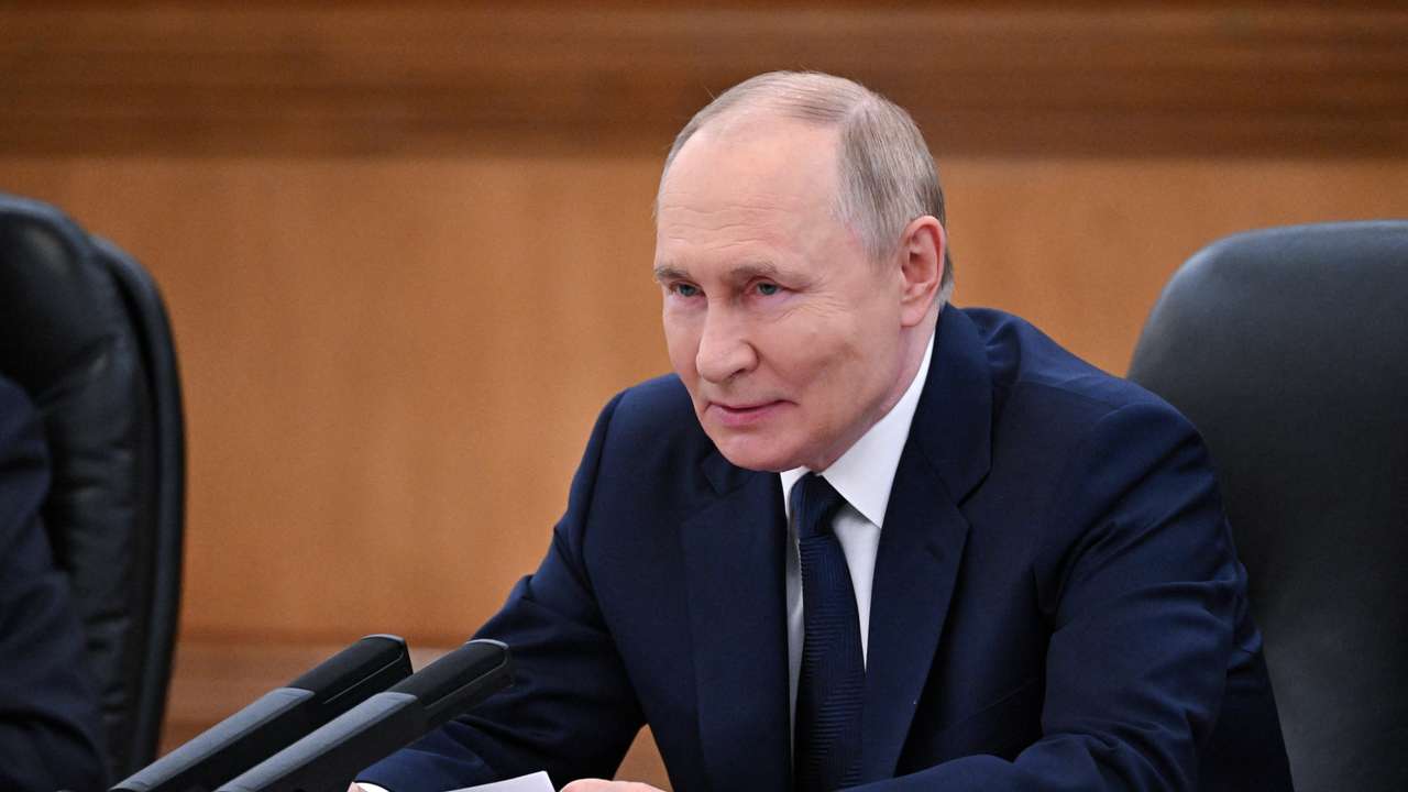 Russian President Vladimir Putin meets with Chinese President Xi Jinping in Beijing