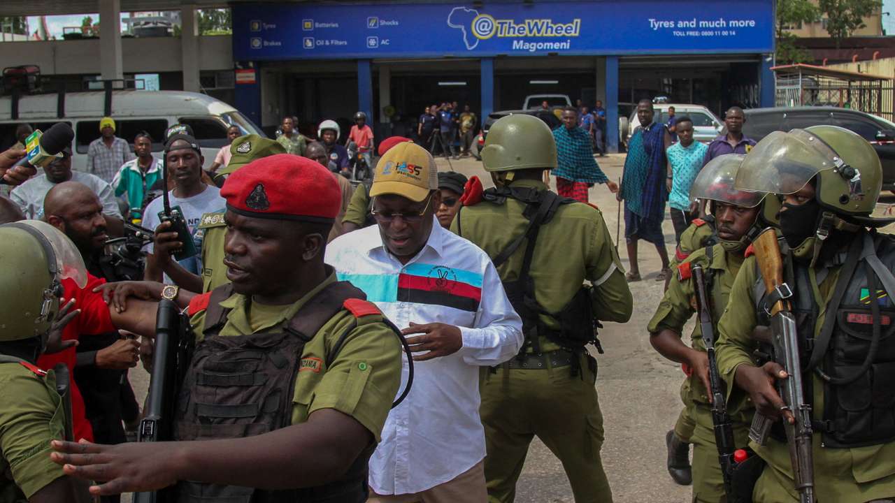 Tanzania's main opposition party CHADEMA's chairman Freeman Mbowe detained in Dar es Salaam
