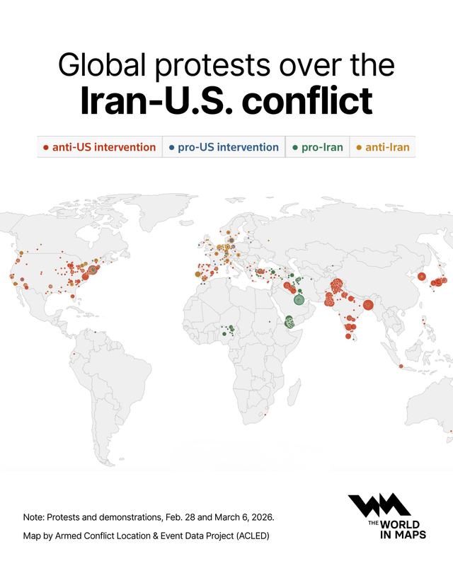 Protests over the US-Iran war