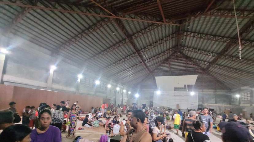 Aftermath of earthquake in Philippines