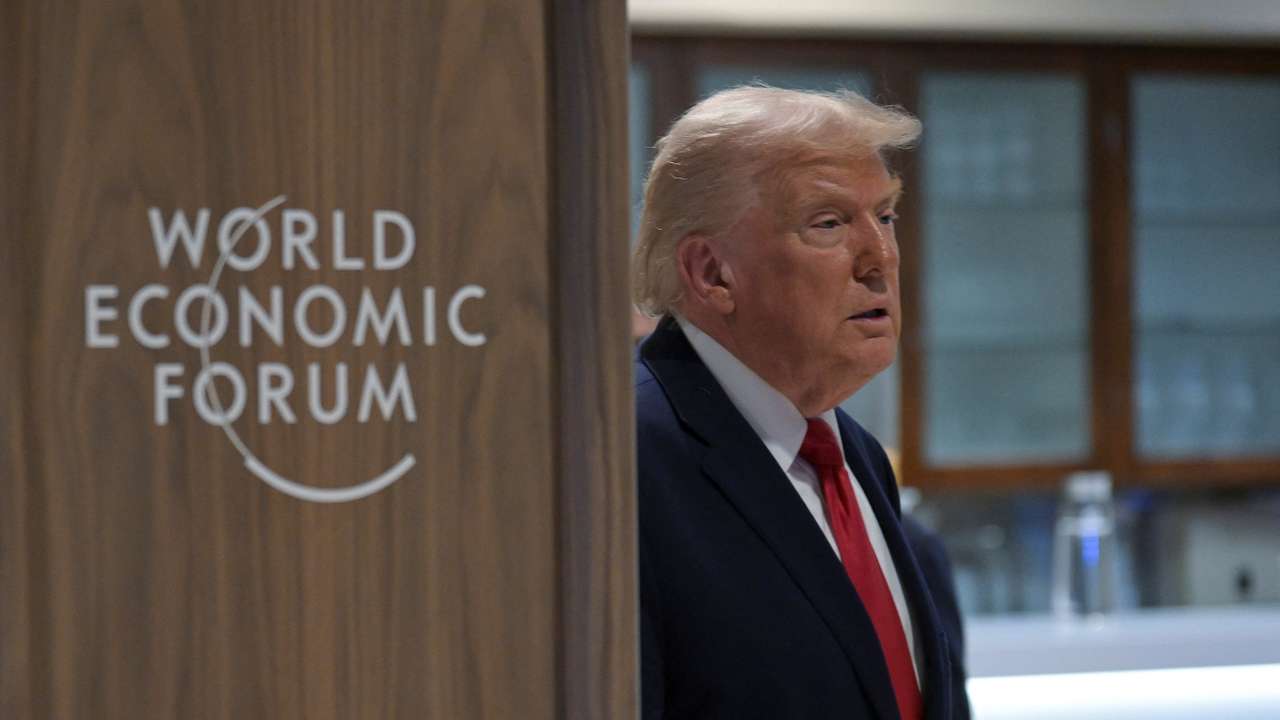 U.S. President Donald Trump attends the World Economic Forum in Davos