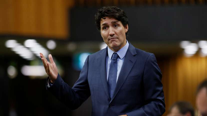 Canada's Prime Minister Trudeau speaks during Question Period in the House of Commons on Parliament Hill in Ottawa
