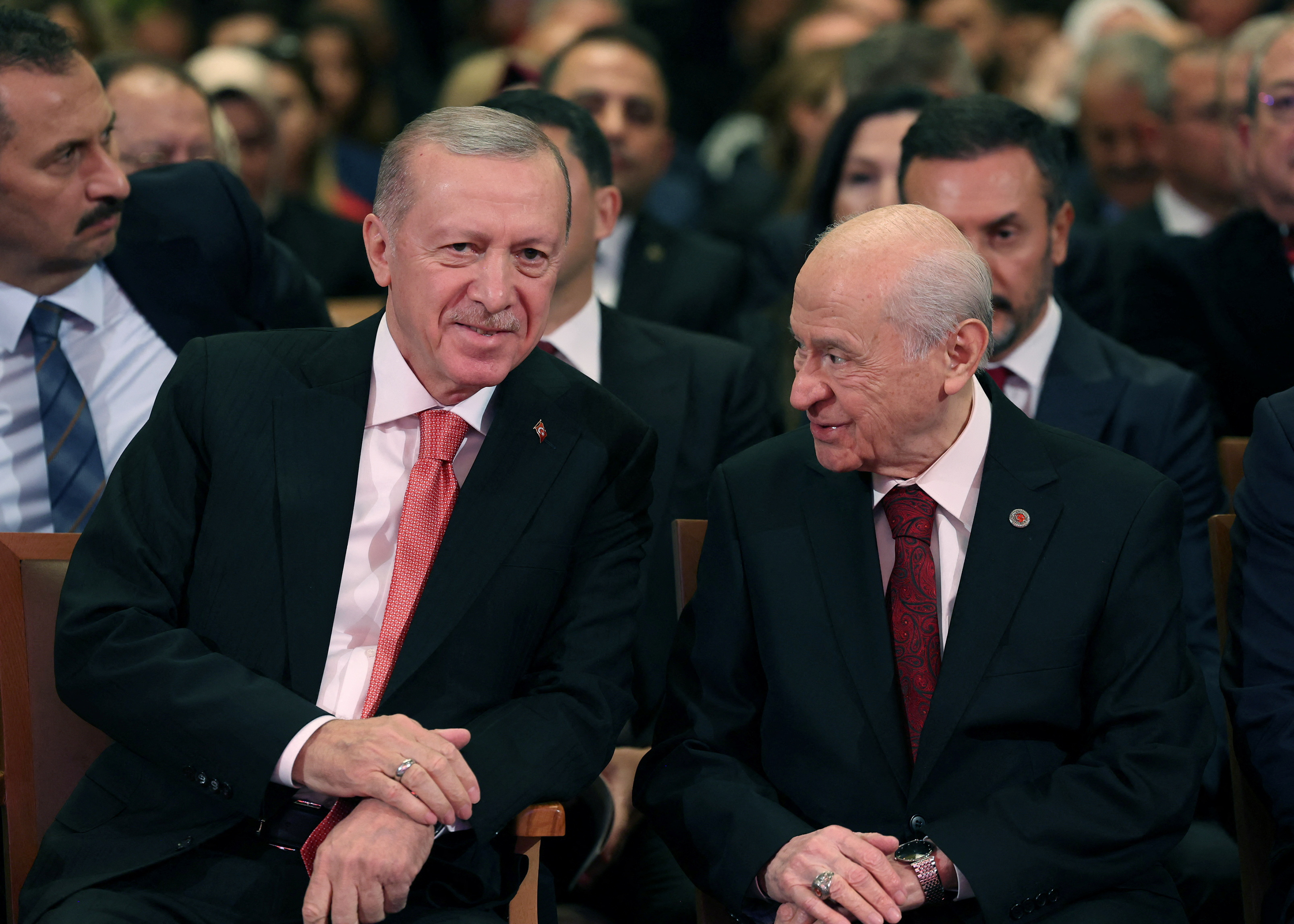 Turkish President Erdogan attends a Republic Day event in Ankara