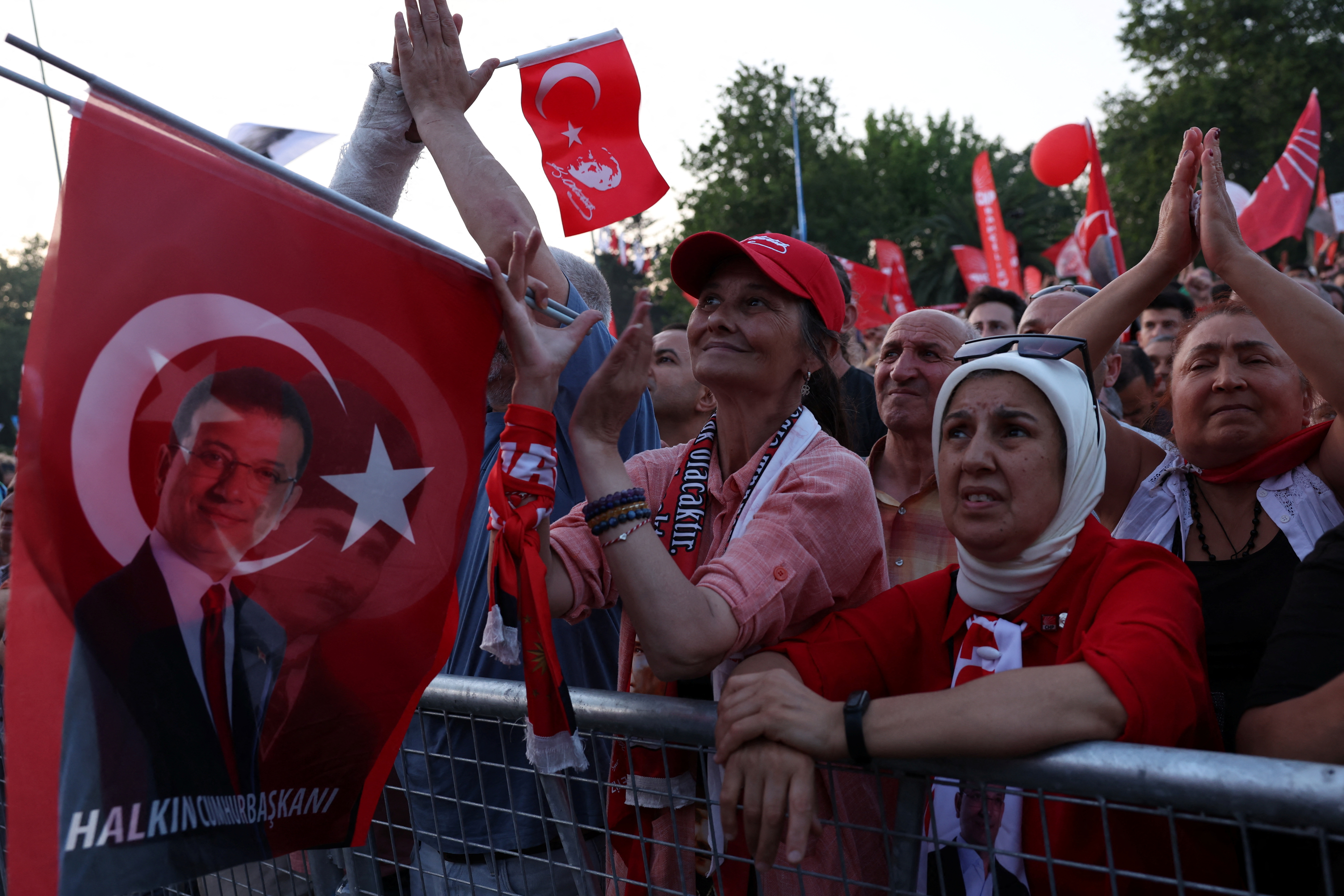 Opposition rally to mark the detention of Istanbul Mayor imamoglu