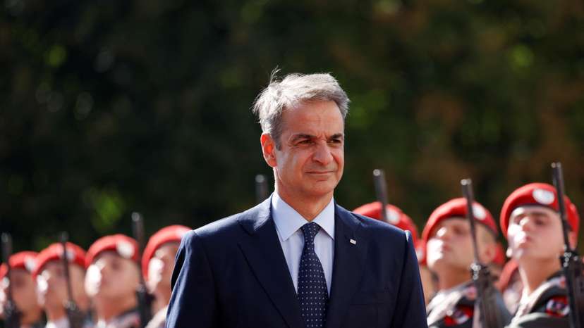 Greek Prime Minister Kyriakos Mitsotakis in Vienna