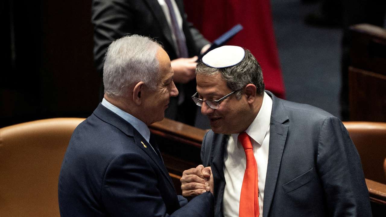 Israeli government approve Netanyahu's proposal to reappoint Itamar Ben-Gvir as minister of National Security, in the Knesset, Israeli parliament in Jerusaelm