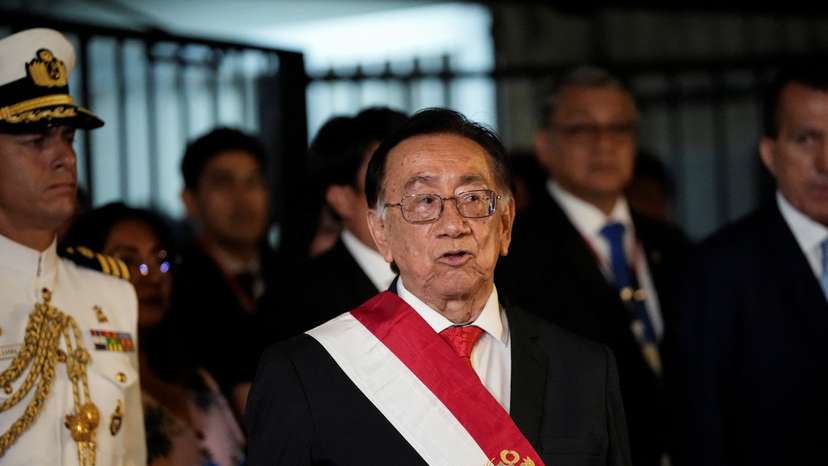Peruvian lawmakers hold a session to choose a new leader of Congress who will also assume Peru's presidency, in Lima