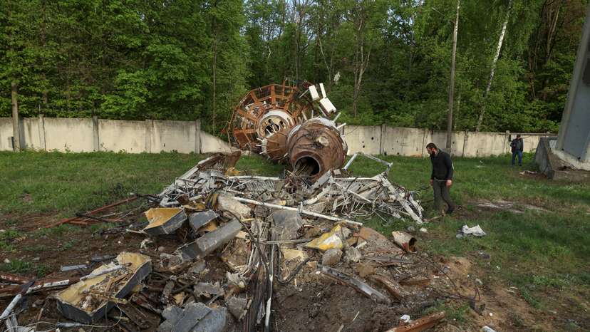 Aftermath of a Russian missile attack in Kharkiv