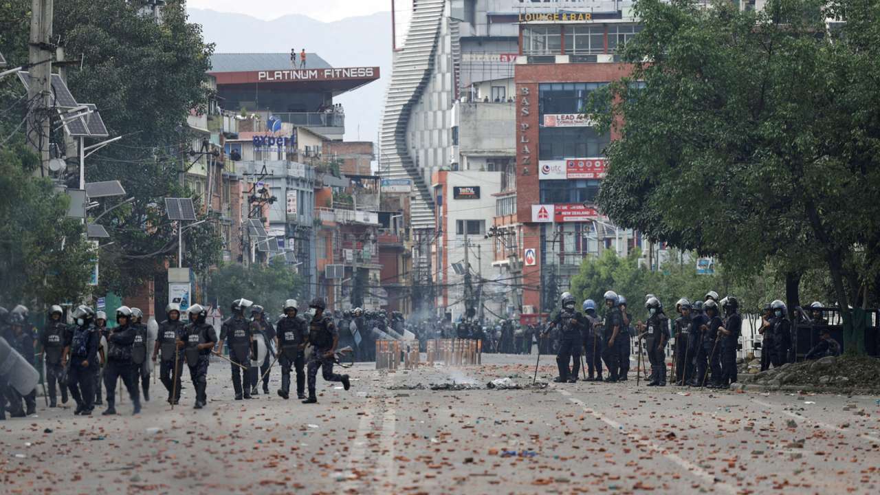 Protest against corruption and government’s decision to block several social media platforms, in Kathmandu