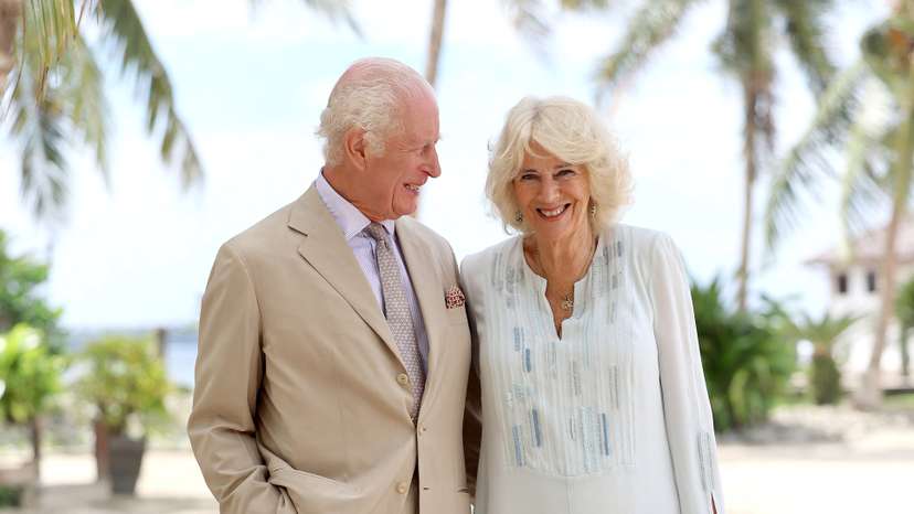 FILE PHOTO: King Charles and Queen Camilla pose for portrait on the beach in Samoa