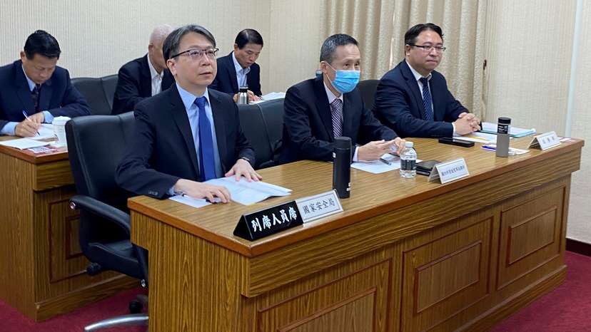 Taiwan National Security Bureau Director-General Tsai Ming-yen attends a parliament session in Taipei