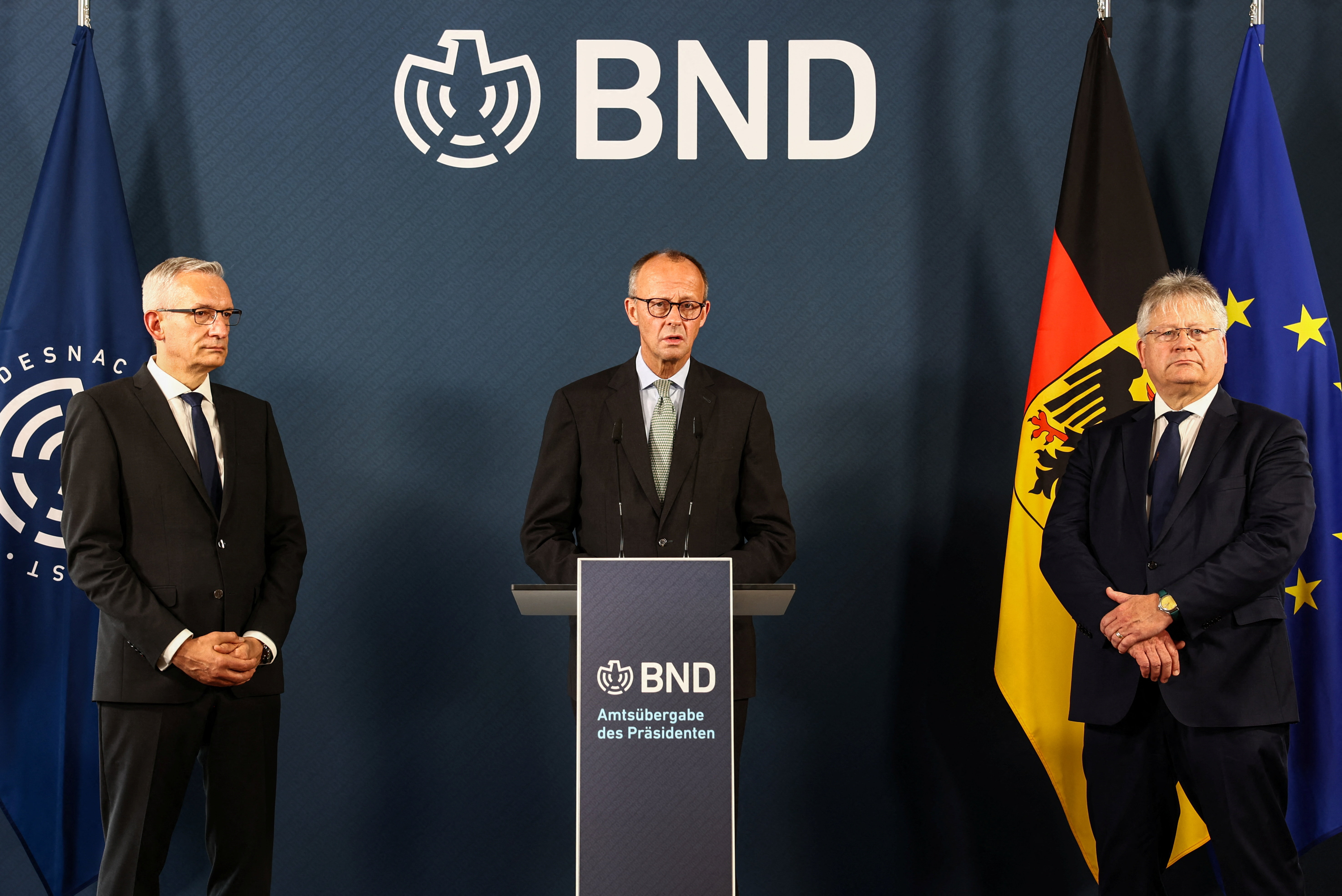 Handover of office from the President of BND to Martin Jaeger, in Berlin