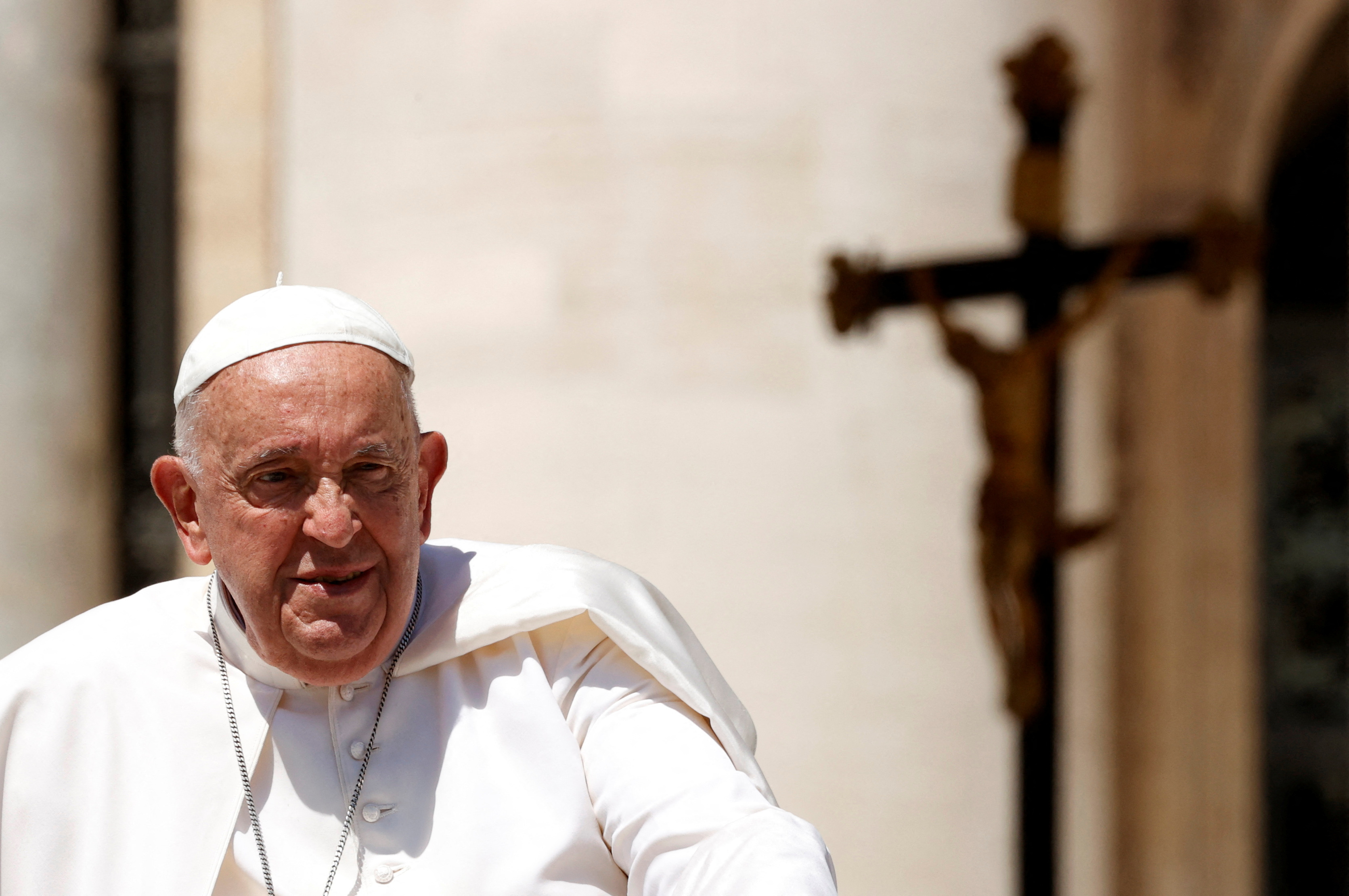 FILE PHOTO: Pope Francis holds weekly audience