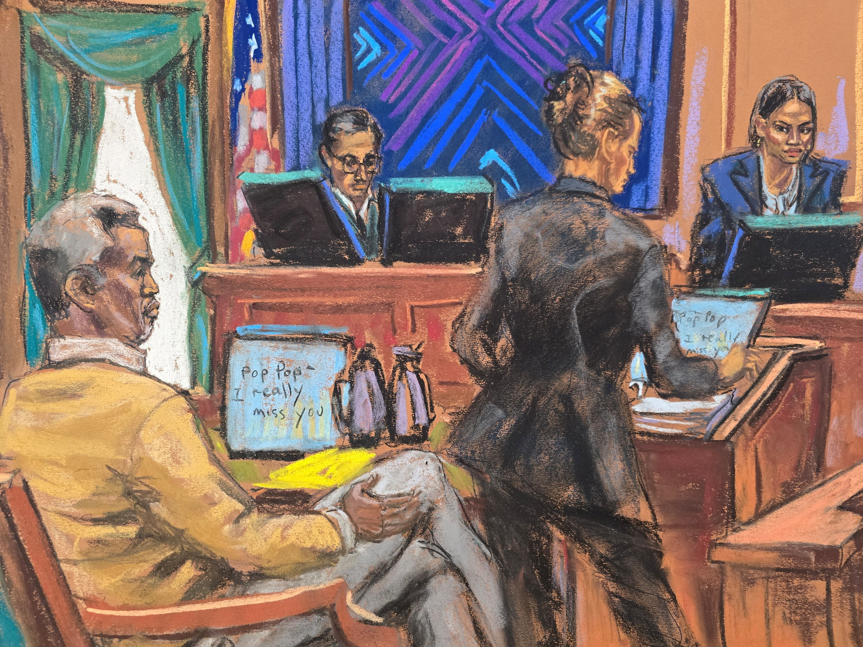 Sean "Diddy" Combs attends trial in New York federal court