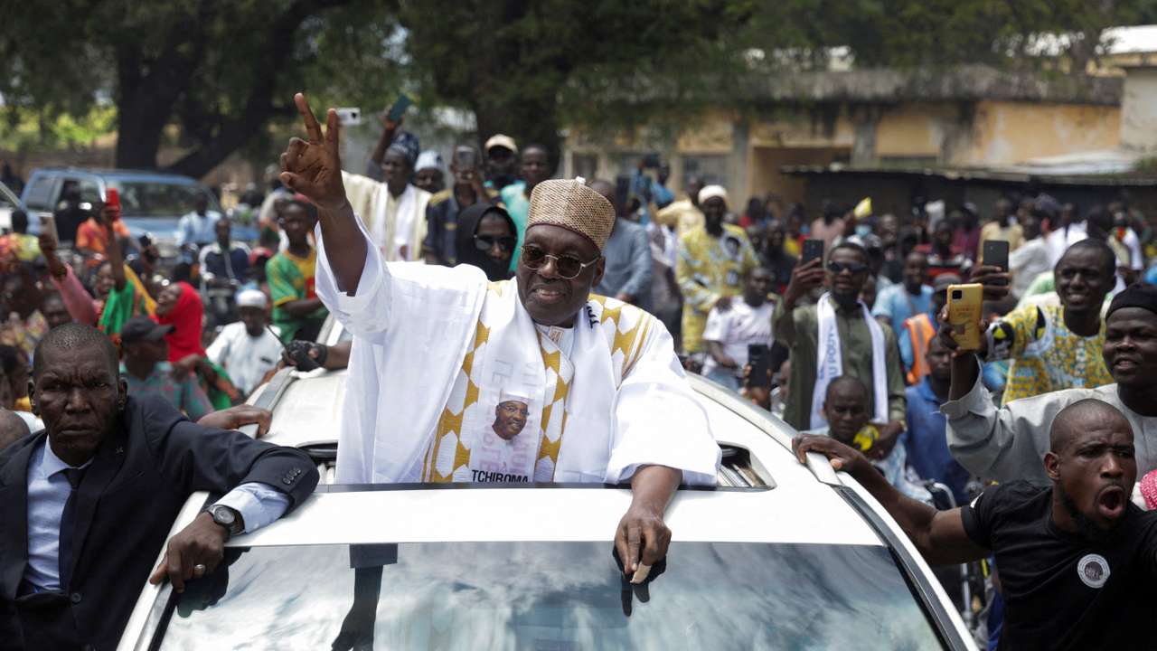 FILE PHOTO: Presidential candidate Issa Tchiroma Bakary of the Cameroon National Salvation Front (FSNC) launches his electoral campaign in Yagoua