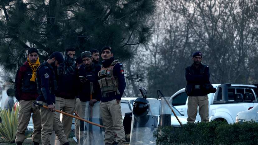 Protest demanding free and fair results of the general elections, in Peshawar