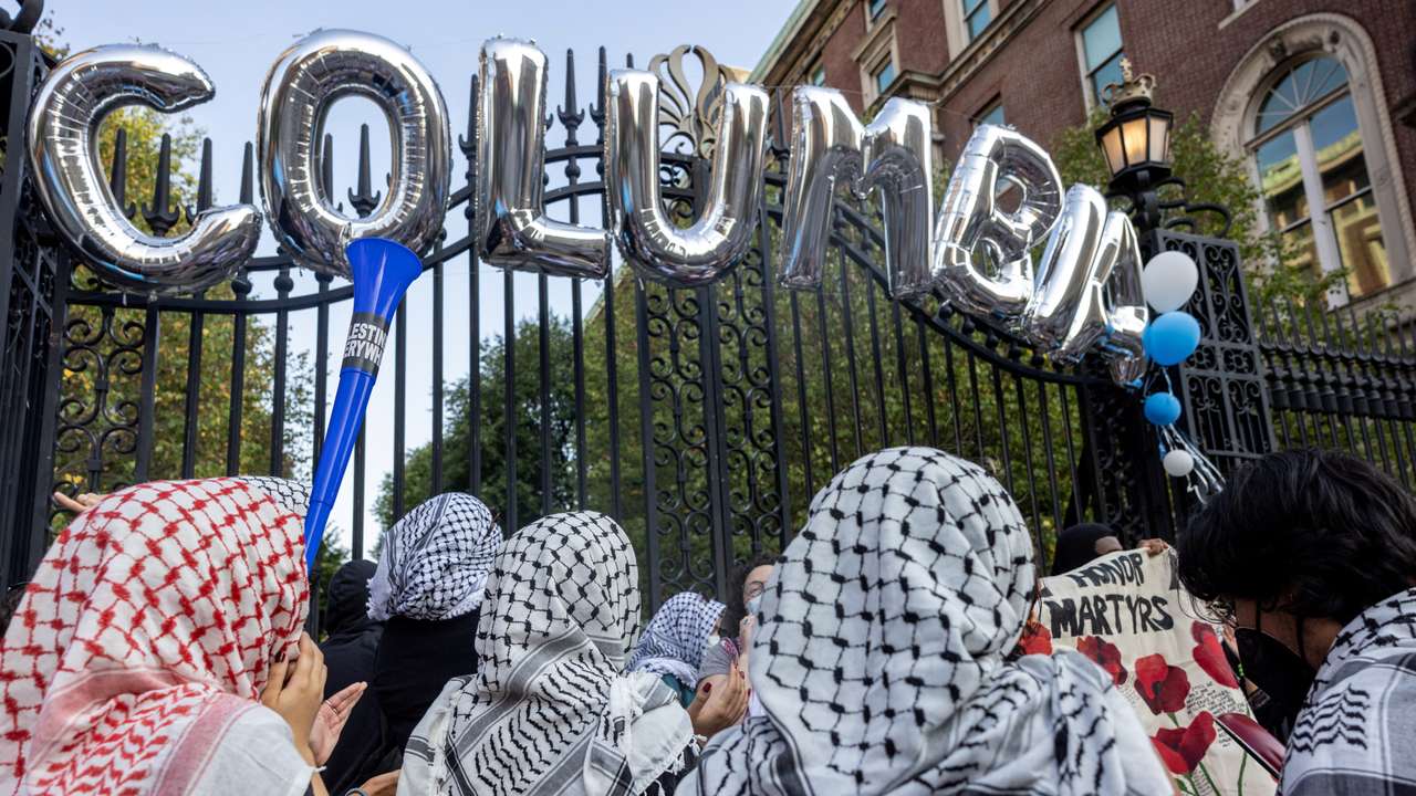 FILE PHOTO: Columbia University students return to campus for a new school year