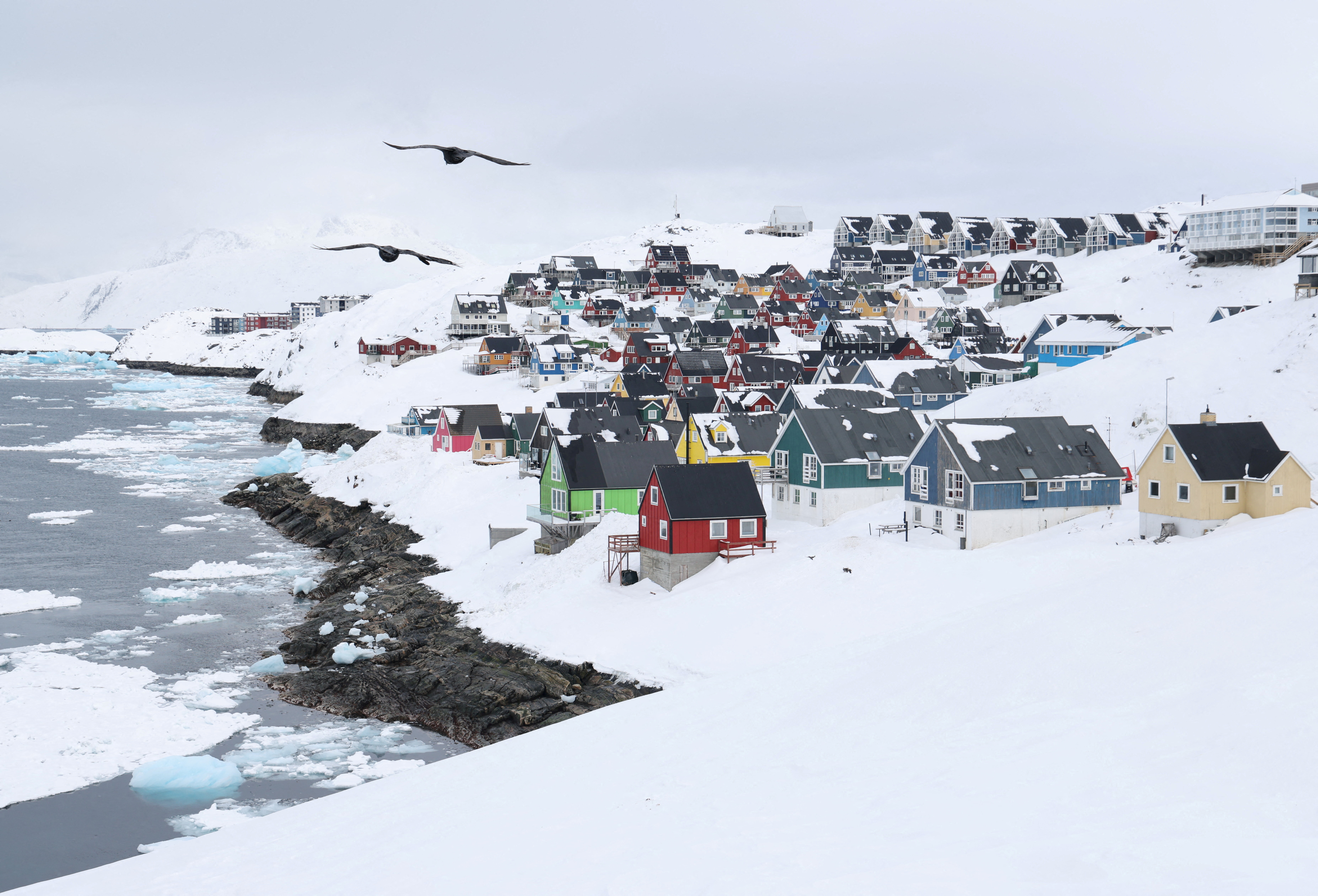 FILE PHOTO: A view of Greenland's capital Nuuk