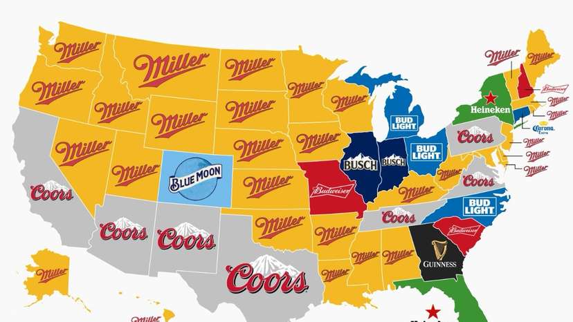 Miller dominates US beer searches, leading in 30 states