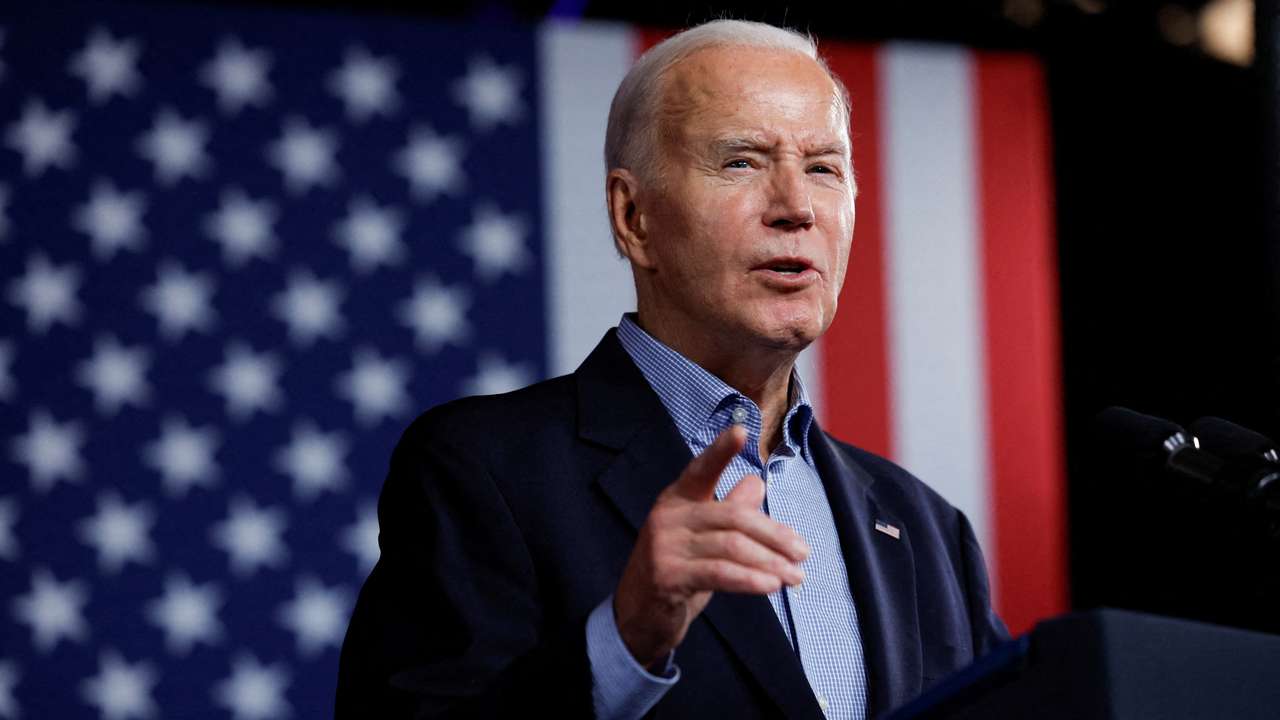 FILE PHOTO: U.S. President Joe Biden's campaign event in Atlanta