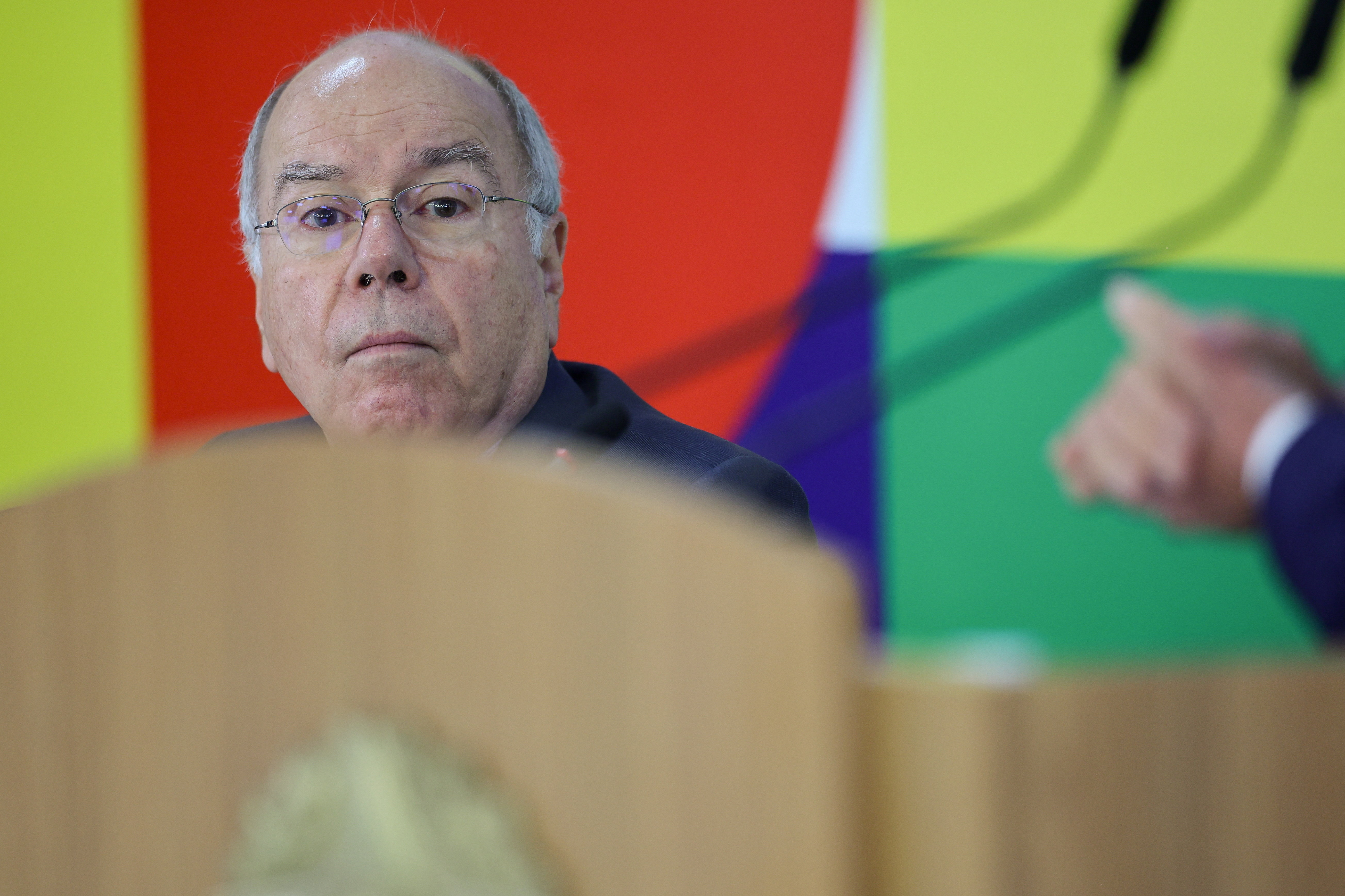Brazil's President Luiz Inacio Lula da Silva attends a press conference at the Planalto Palace in Brasilia,