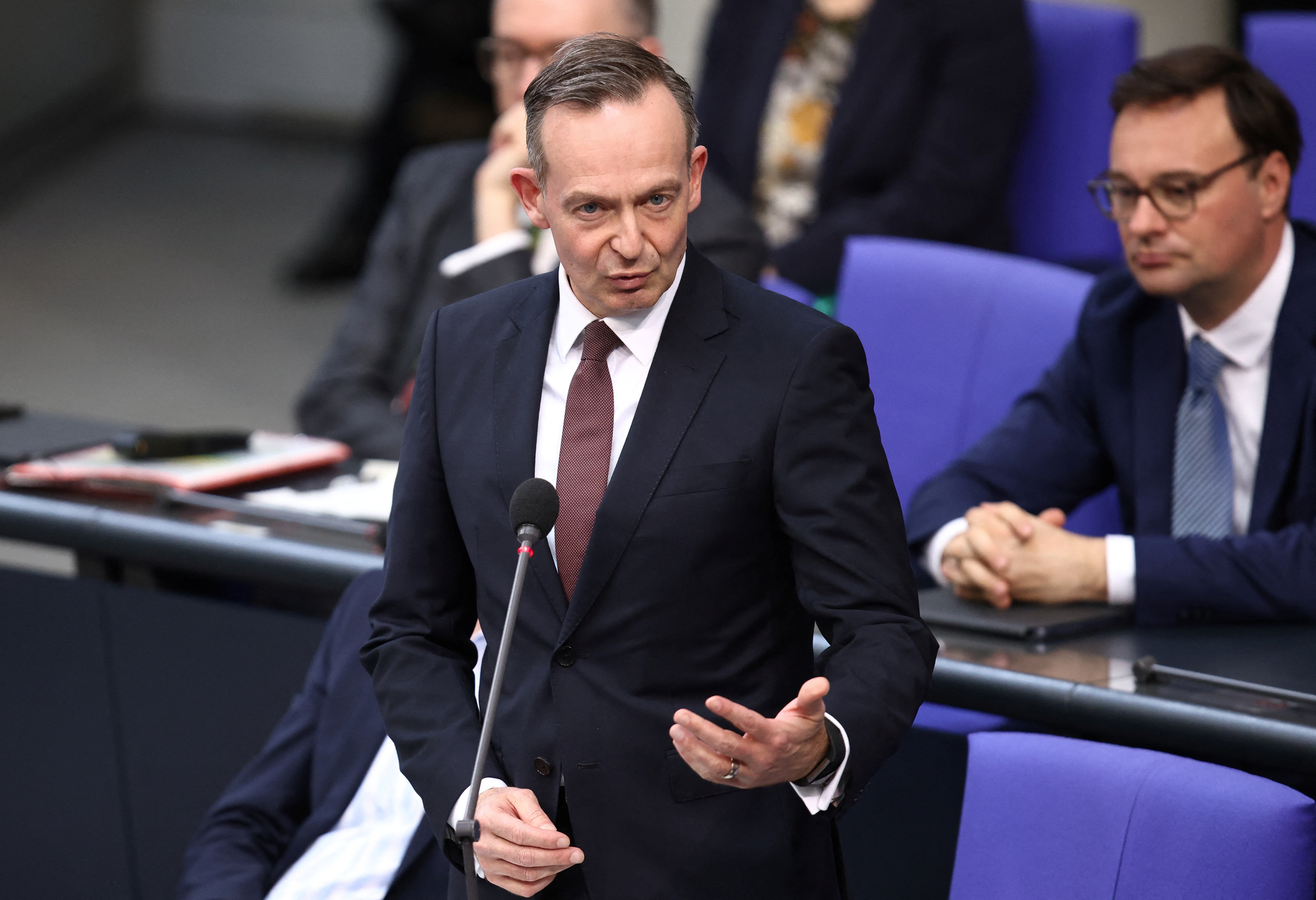 Session of the lower house of parliament Bundestag in Berlin