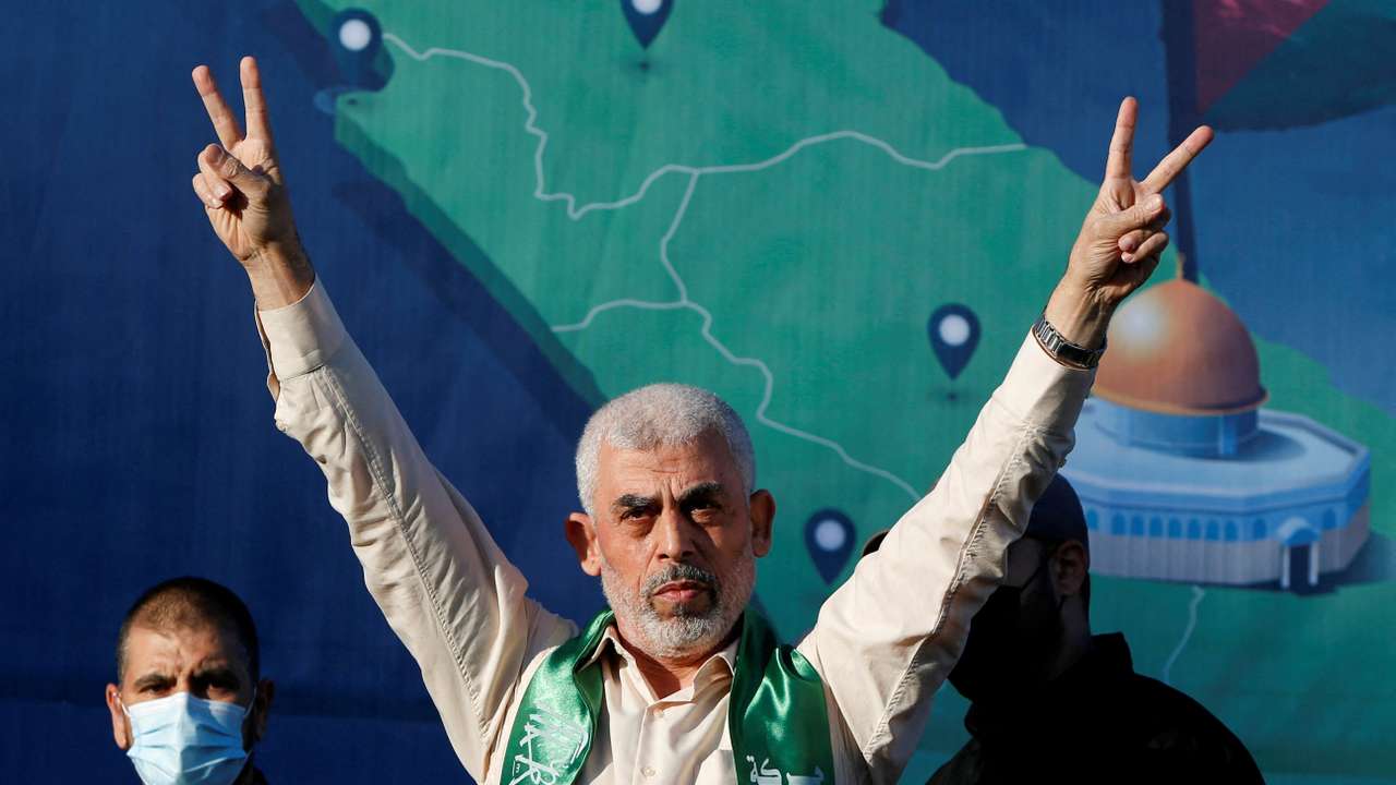 FILE PHOTO: Palestinian Hamas supporters take part in an anti-Israel rally in Gaza City