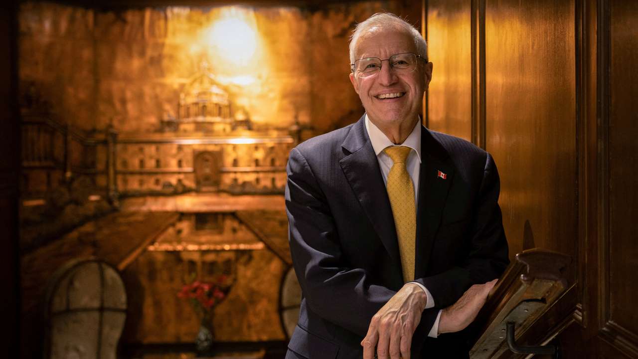 Victor Fedeli, Minister of Economic Development, Job Creation and Trade of Canada's Ontario Province, poses for picture before an interview with Reuters at a hotel, in New Delhi
