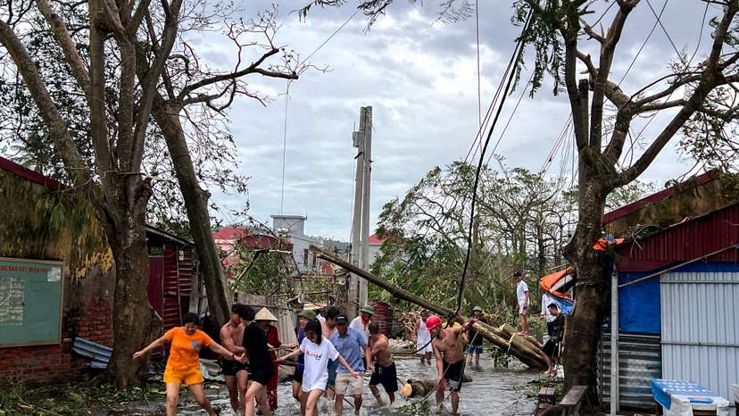 FILE PHOTO: Vietnam's export hub factories may face weeks of disruption after Typhoon Yagii