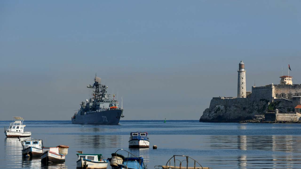 Ships from Russia's Baltic Fleet arrive in Cuba